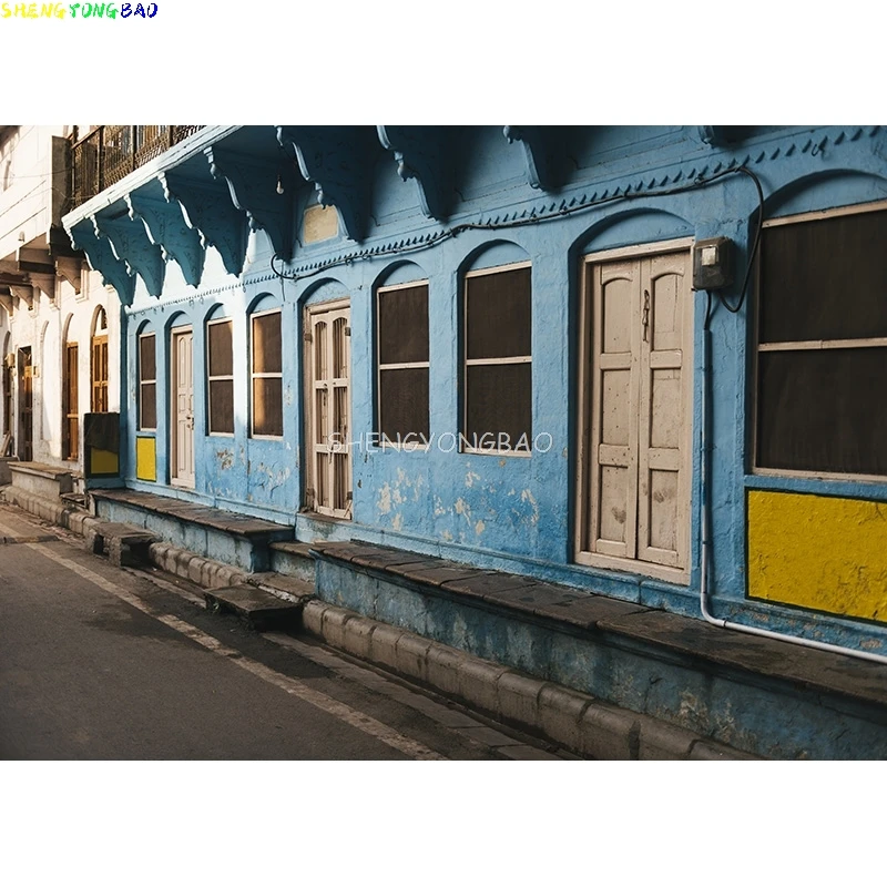Vintage European Street View Scenery Photography Backdrops  Wedding Travel Photo Backgrounds Studio Props JJT-01