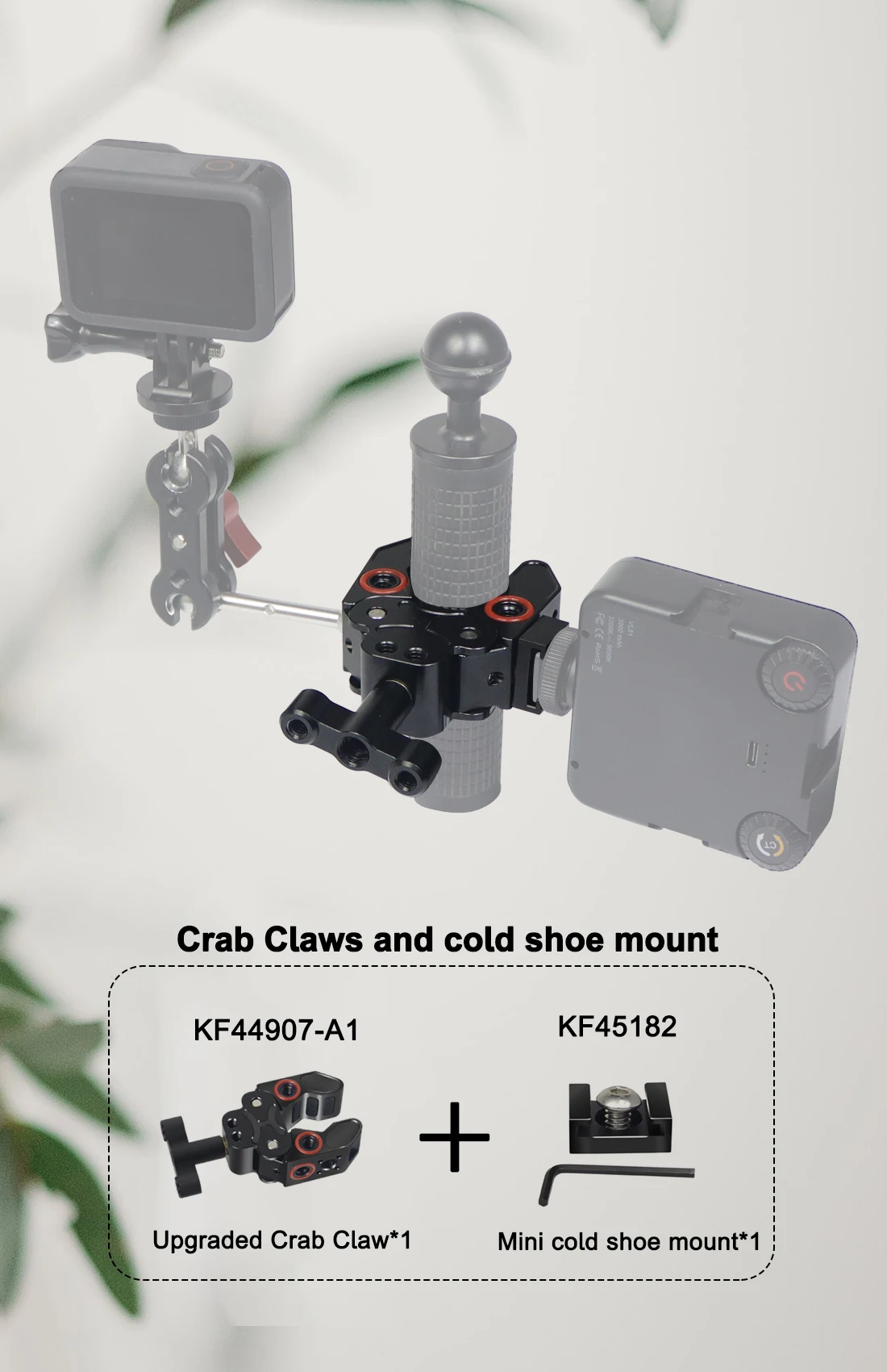 Super Crab Clamp Magie Arm Clip 1/4 3/8 ARRI Loch für Stativ Einbeinstativ Flash Halterung Monitor Arm Kamera Käfig Rig zange 15-40mm – Detail 9