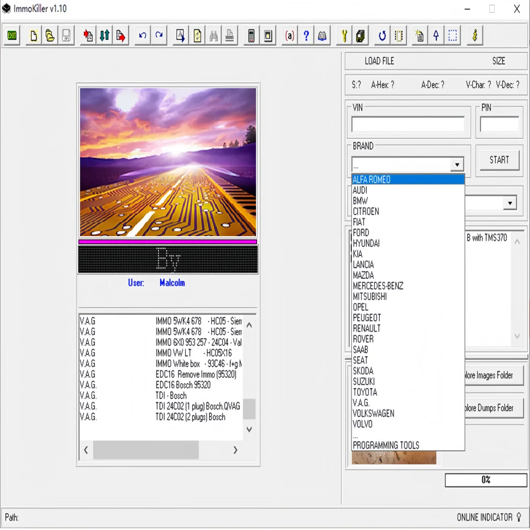 أحدث إصدار من أدوات السيارات ImmoKiller V1.10 IMMO off Software V1.1 ECU أداة مبرمج لإصلاح السيارات أداة تمرير منع الحركة #6