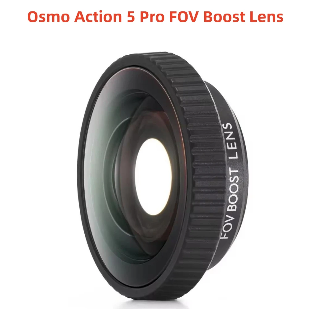 

New Original Osmo Action 5 Pro FOV Boost Lens - 182° Ultra Wide Angle, 4K Anti-Distortion, Waterproof for Diving/Snow Sports