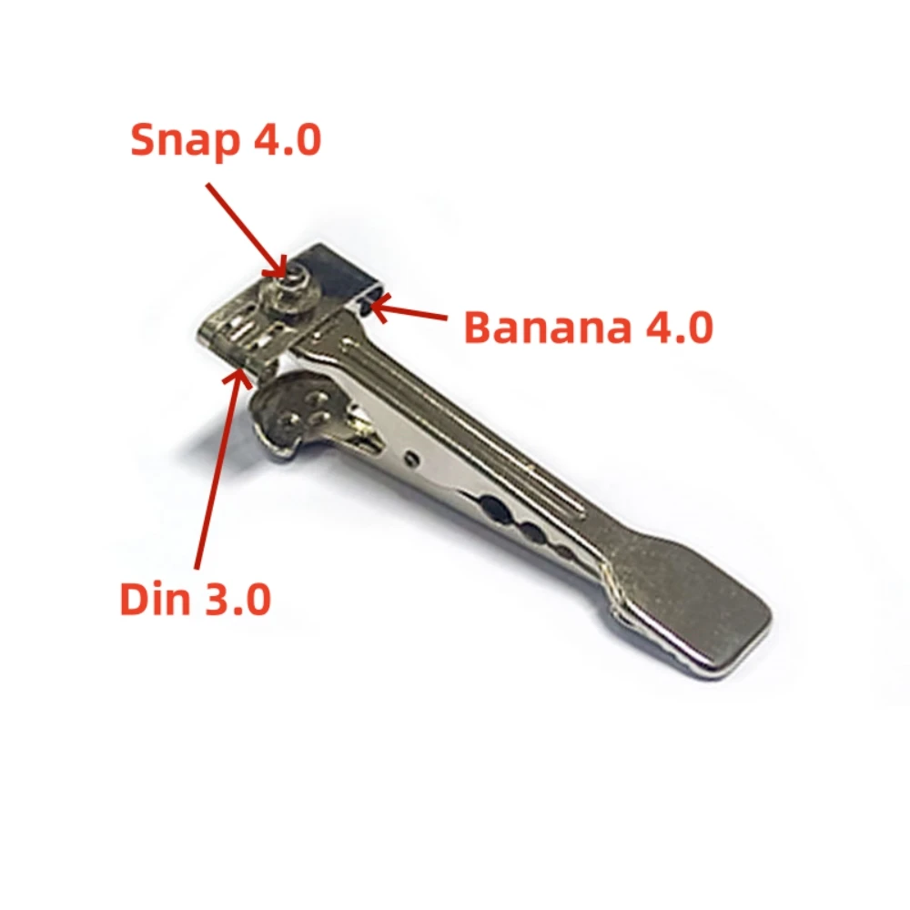 Multi-Function Veterinary ECG Adapter Clip EKG Clamp VET Electrodes For ECG Cables with Din 3.0 Banana 4.0 or Snap 4.0 Grabber