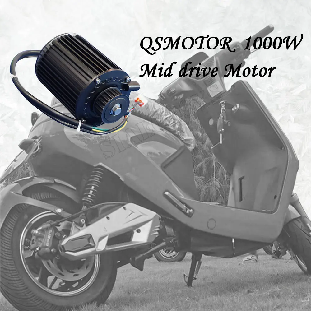 Kit de bicicleta elétrica qs de alta qualidade, 1000w, motor pmsm 90p com controlador de exibição e chicote principal, nova condição