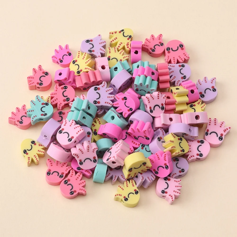 50/100pcs Cute Octopus Clay Spacer Beads Polymer Clay Beads For Jewelry Making Diy Bracelet Phone Chain Handmade Accessories