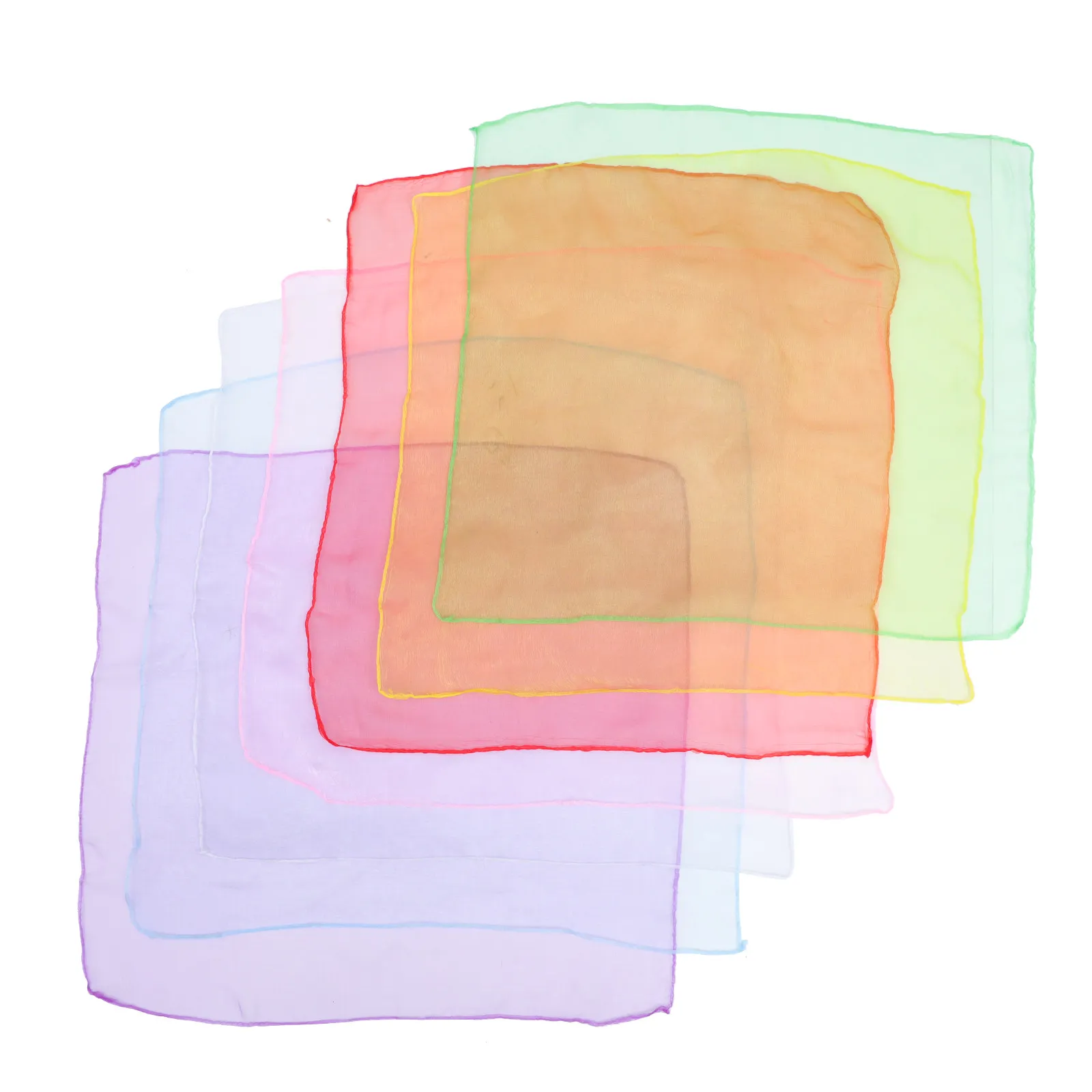 7Pcs Sunscreen Silk Scarves for Women Face Neck Protection Summer Outdoor Activities Gauze Scarf Set Elegant Drape Refreshing