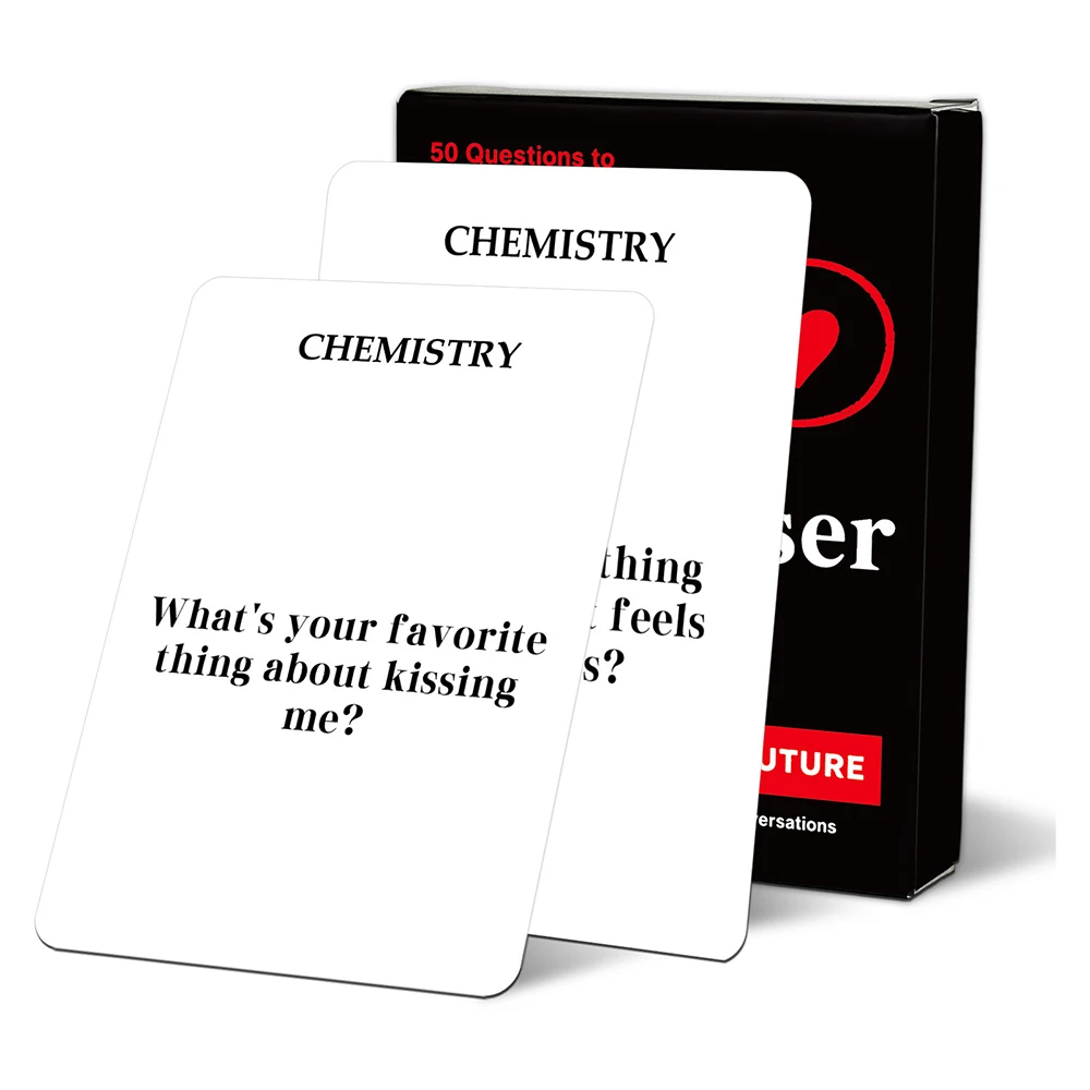 50 sheets Fun interactive couple cards to promote emotional warmth, dialogue cards for in-depth communication