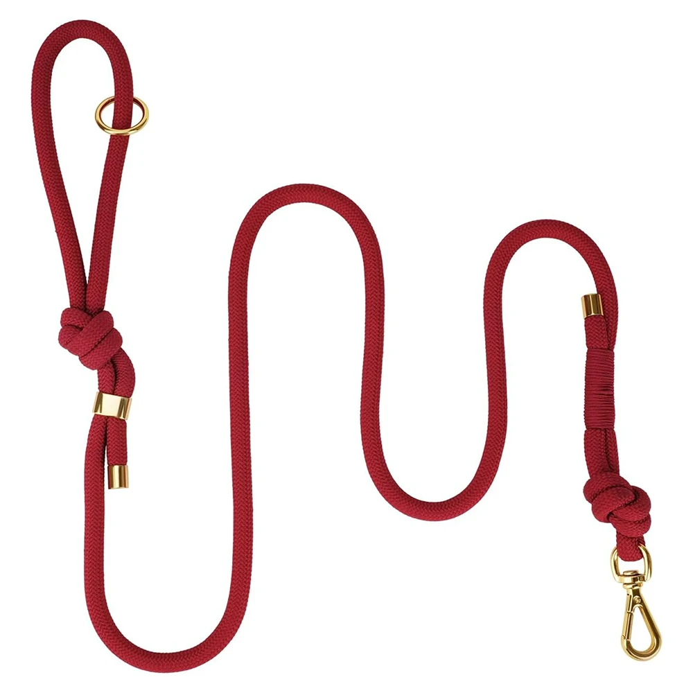 

No Pull Dog Leash Climbing Rope Pet Leash with Non Slip Handle No Tangle Strong Carabiner Walking Training for Medium Large Dogs