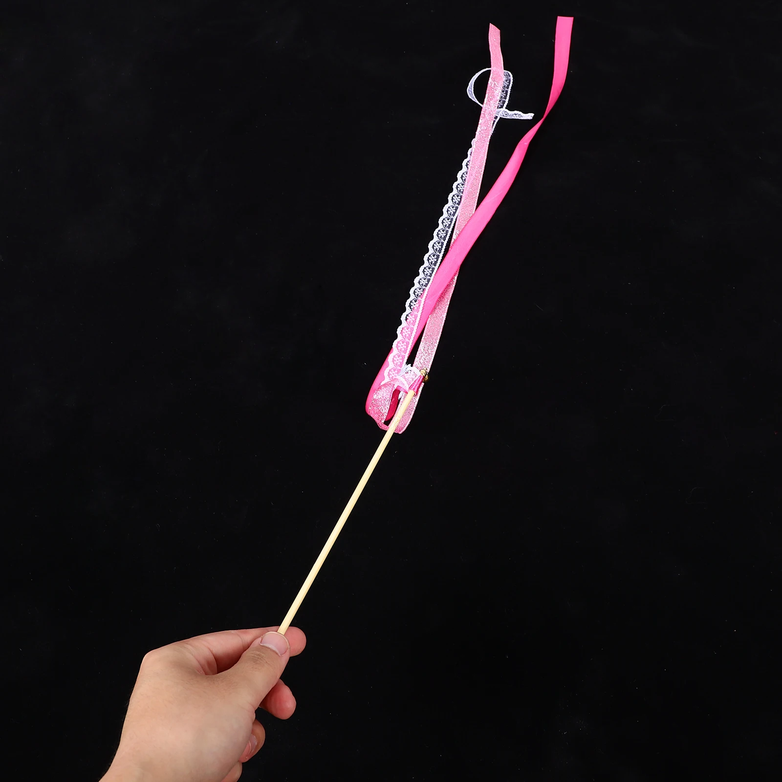 

25 Pcs Ribbon Wedding Reception Decorations Stick Wand Lace Wands Streamers Holiday Party Favors