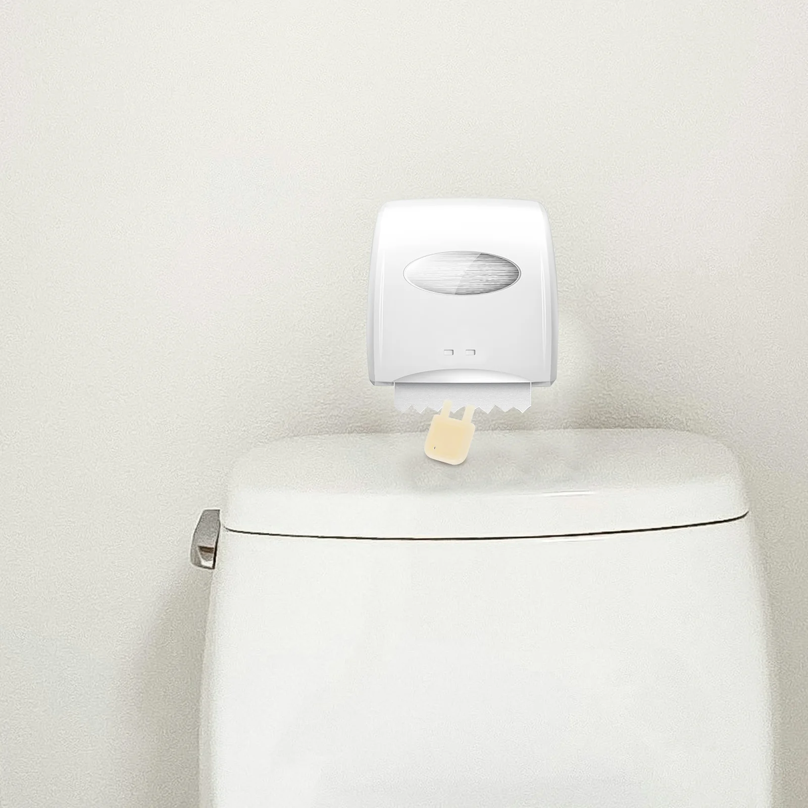 

Commercial Toilet Paper Dispenser Keys Sturdy Construction Compact Portable Easy Insert Remove Refill Process