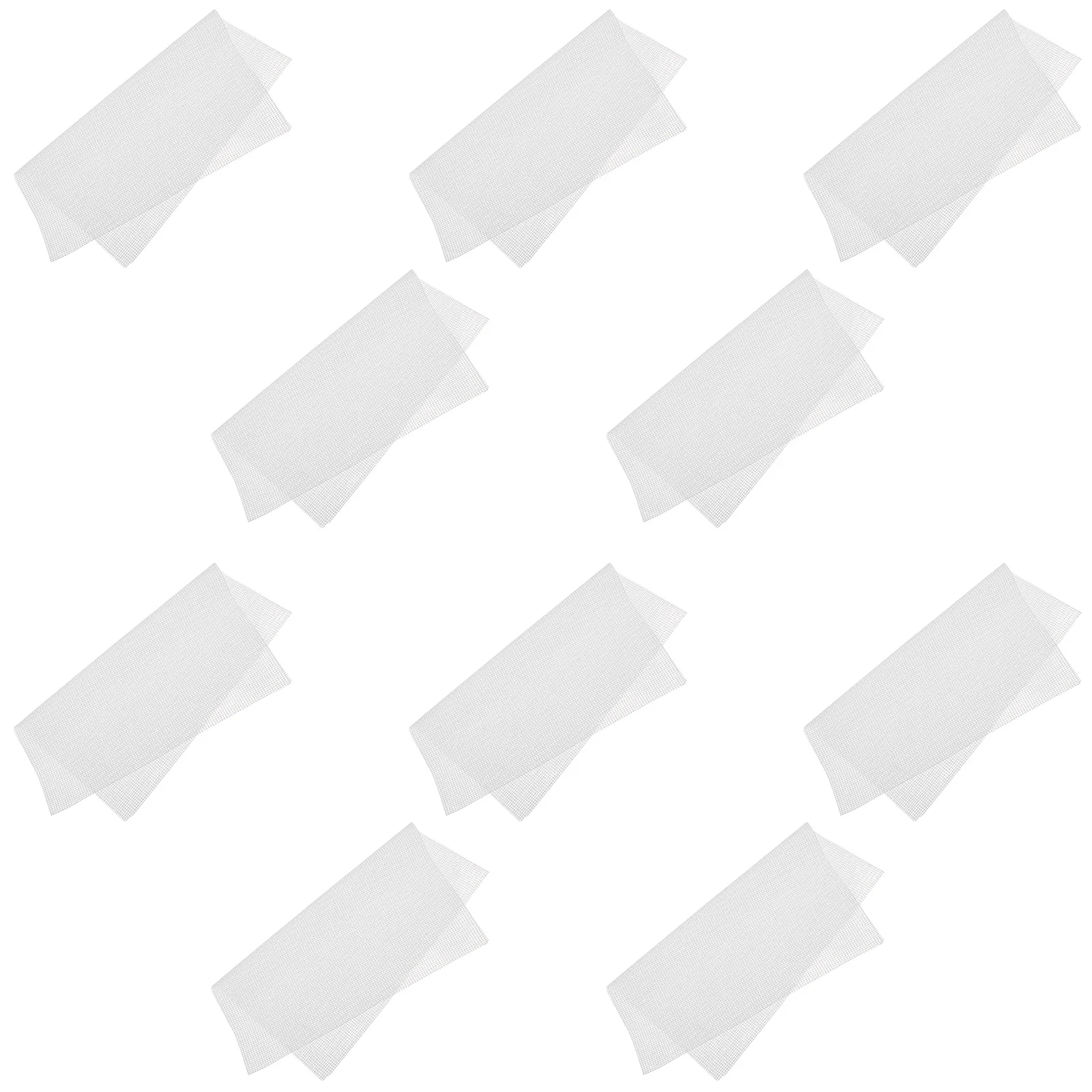 10 Stück hitzebeständige Pressblech-Silikon-Fusingmatte für Applikationen, Quilten, Kunsthandwerk, atmungsaktive Mesh-Präzisionsmatte, 30 x 30 cm