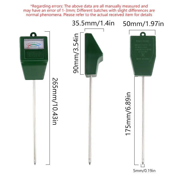 Neue Boden Feuchtigkeit Meter Einzelne Nadel Sensor Messung Tester Hygrometer Hydrokultur Gartenpflanze Wasser Blume – Detail 7