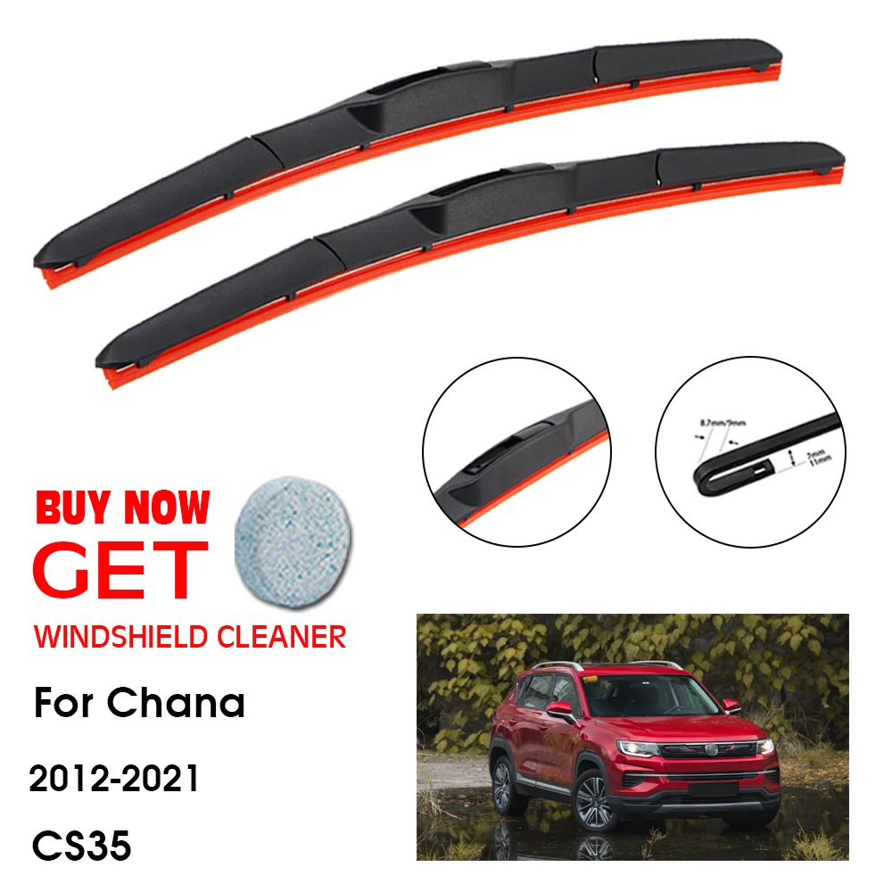 

Car Wiper Blade For Chana CS35 22"+18" 2012-2021 Front Window Washer Windscreen Windshield Silica Gel Blades Accessorie