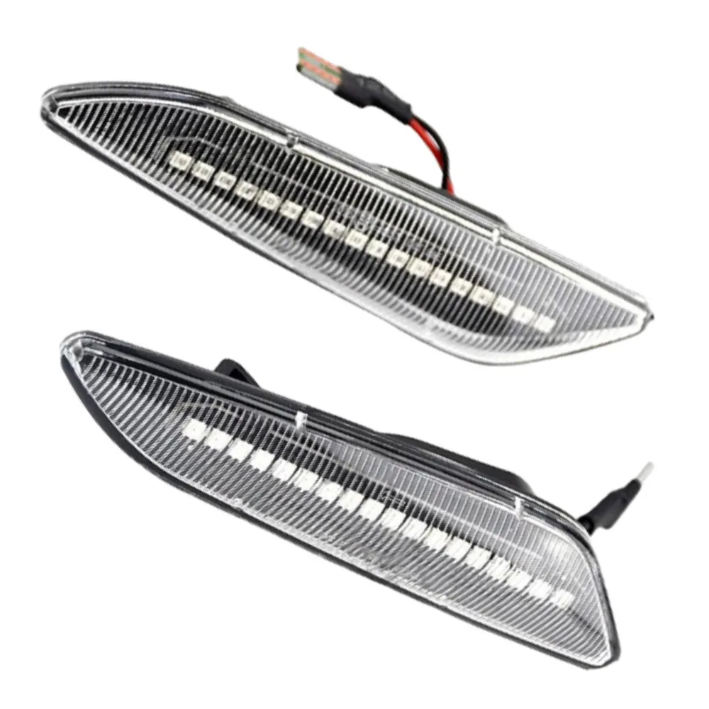 2PCS LED Dynamic Side Marker Light Arrow Turn Signal Blinker Lamps For Alfa Romeo 156 147/Fiat Tipo/Lancia Delta 3 Ypsilon