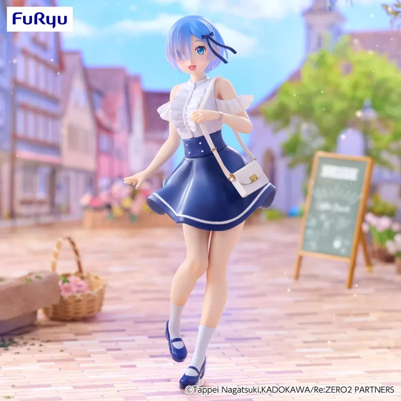 

FuRyu Re0 Trio-Try-iT rem Date casual clothes Original genuine PVC Action Anime Figure Model Toys Figure Collection Doll Gift