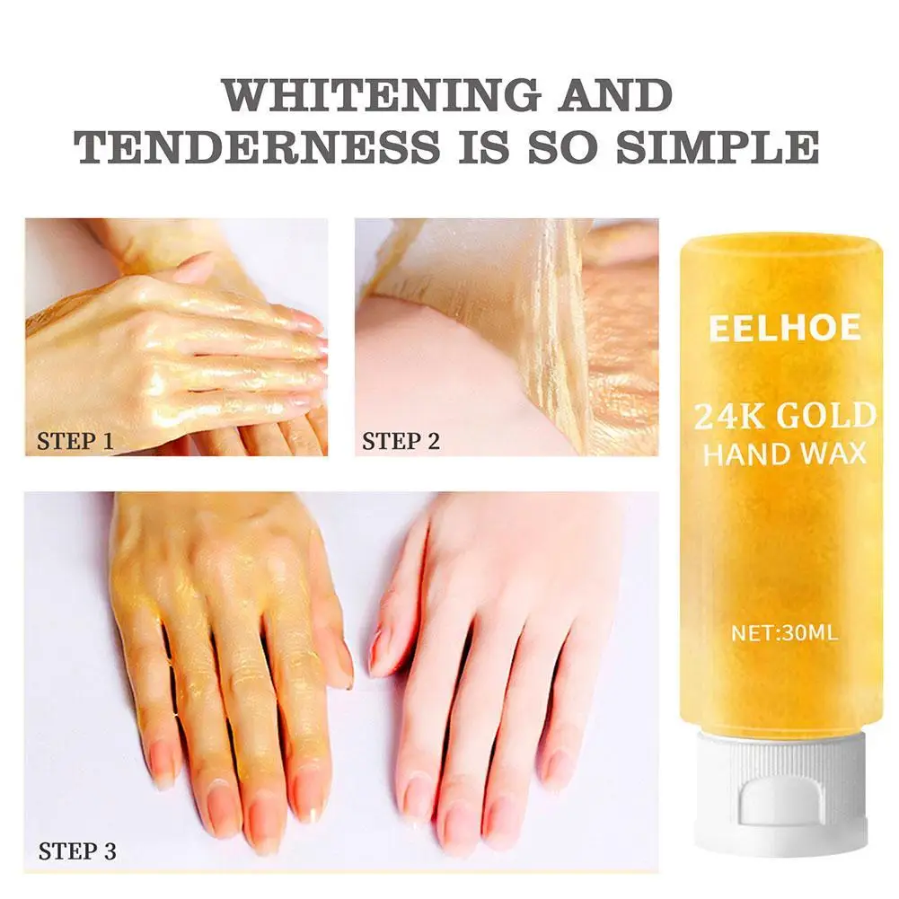 30ml 24k Gold Hand Mask Honey Hand Wax Delicate Moisturizing Hand And Hand Exfoliating Mask Moisturizing Guard Z8E2