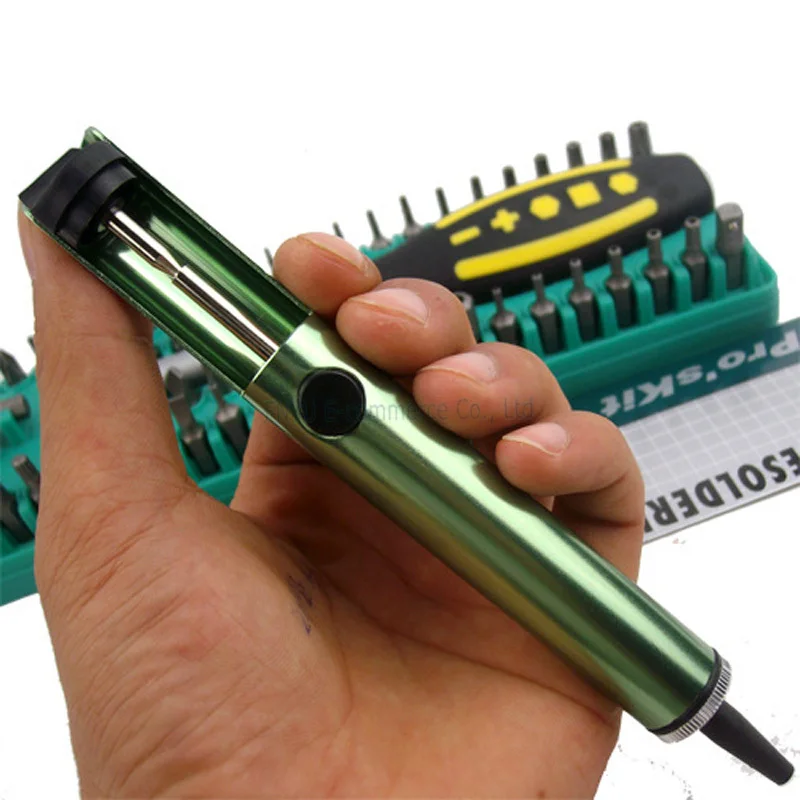 Pros'Kit 8PK-366D Desoldering Gun Soldering Iron Pen Anti-static Suction Tin Solder Suckers Hand Tools Desoldering Pump