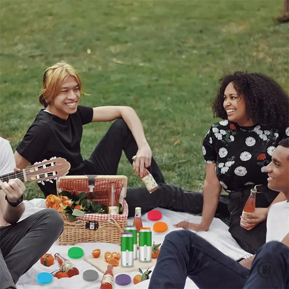 Siliconen Frisdrankblikje Deksel Herbruikbare Kan Stopper voor Soda Bier Drankjes Sap Coke Drank Past Standaard Blikjes Protecto Coke Can