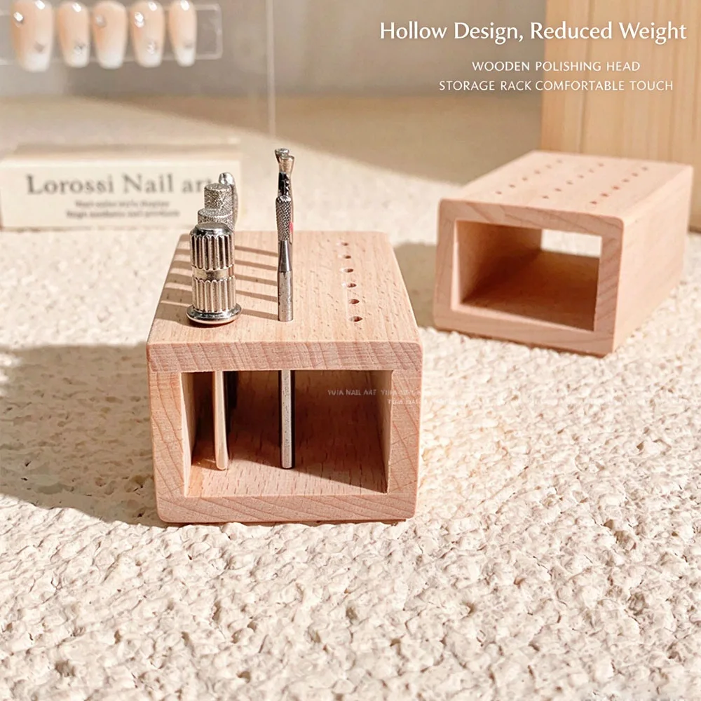 18/61/81 Slots Polishing Head Storage Wood Nail Drill Bit Organizer Tray Milling Cutter Holder 2.35mm Shank Fit Display Stand