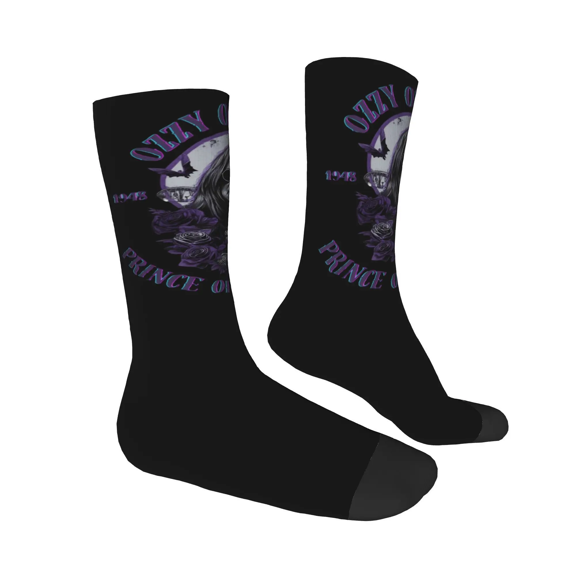 Ozzy Osbourne Rip 1948-2025 Design Socks Outfits for Sports Wear Breathable Black Sabbaths Rock Band Print Socks