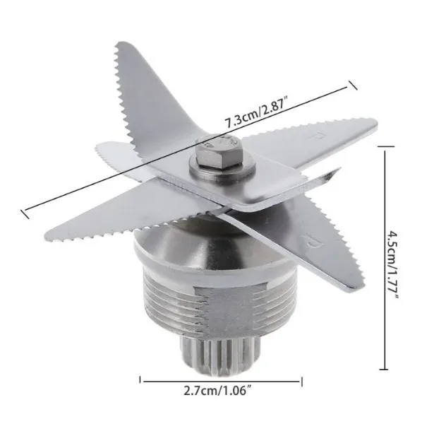 Blender Juicer Spare Parts Blade Knife Compatible with TWK TM 767 800 TWK Jtc 767 800 Biolomix T5200 Gastrorag B020B Kitchen Kit