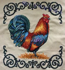 YIXIAO Counted Cross Stitch Kit Authentic Egyptian cotton self-contained needleless set dim35240 one Rooster