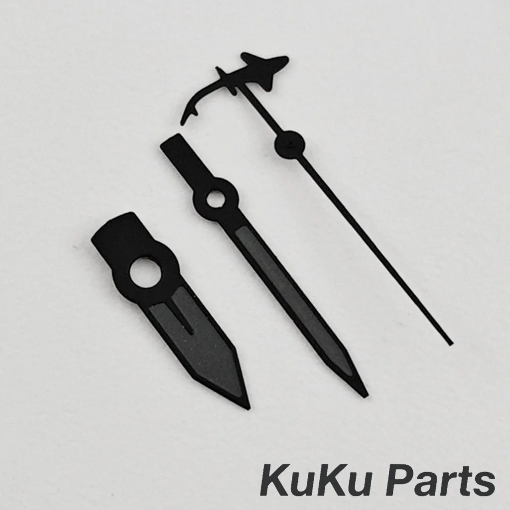 NH35 القرش الأيدي الثانية الأخضر مضيئة الساعات الإبر ل NH34 NH35 NH36 NH38 NH70 NH72 4R35 حركة الساعات مؤشرات أجزاء