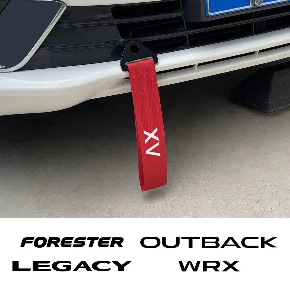 Car Bumper Decor Tow Strap Auto Accessories For Subaru Forester XV Outback Legacy WRX Tribeca Levorg BRZ Crosstrek Exiga Ascent