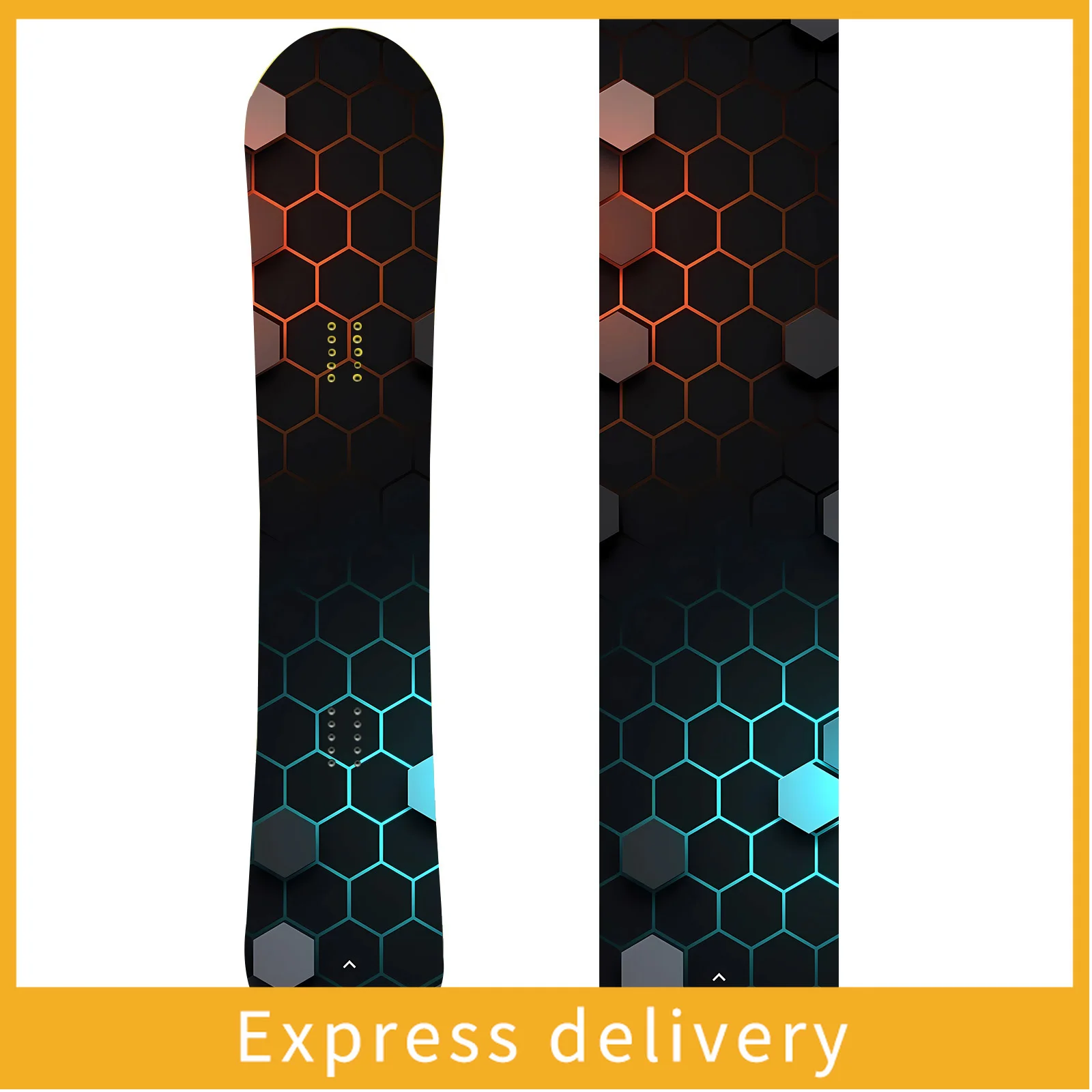 

1 шт., большая наклейка для сноуборда Cyberwind Honeycomb, персонализированная модная декоративная наклейка для сноуборда, наклейка для сноуборда