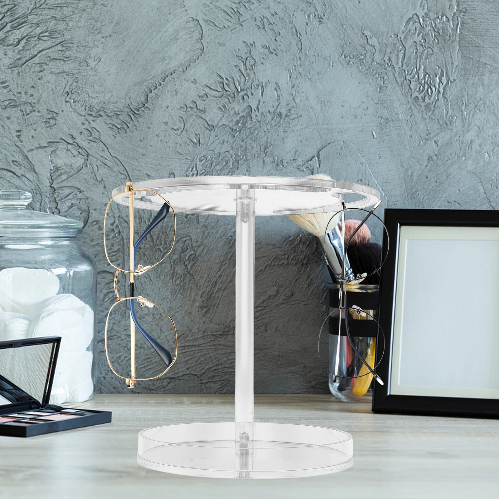 

Acrylic Sunglasses Storage Rack Desktop Jewelry ganizer Black 360 Degree Rotatable Display St for Glasses Accessories