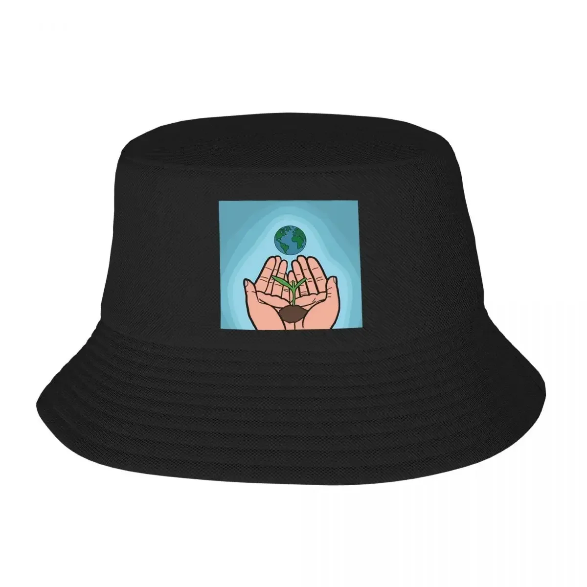New Earth's Delicate Balance Bucket Hats Panama Hat Children Bob  Fashion Fisherman  Summer Beach Fishing Unisex Caps