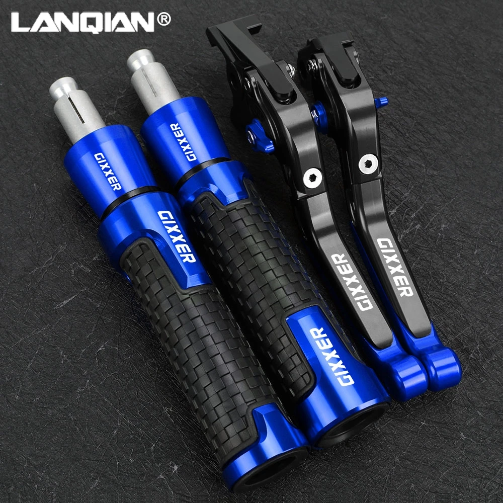 

FOR SUZUKI GIXXER 250 SF 250SF 150 125 2020 -2024 Motorcycle Foldable Brake Clutch Levers 7/8'' 22mm Handlebar Handle Grips Ends