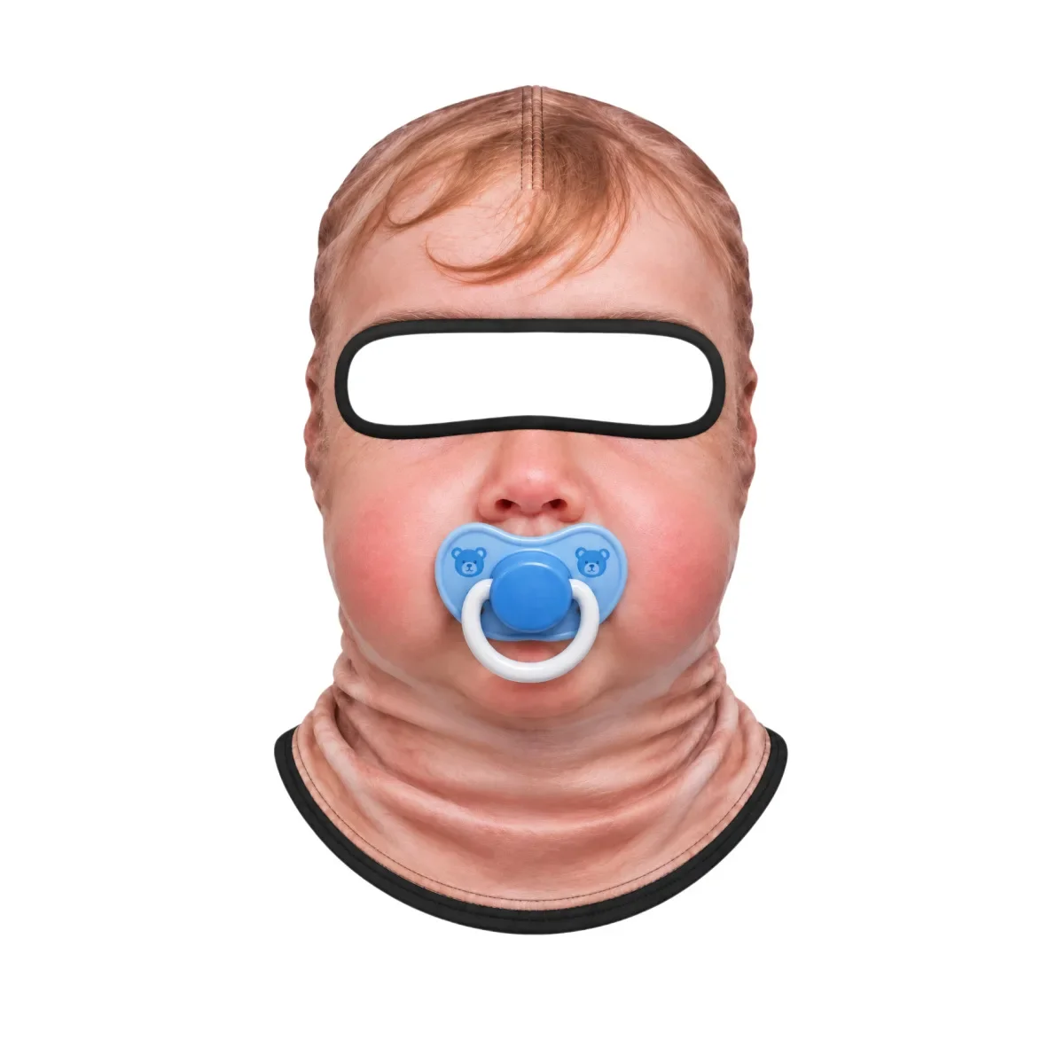 3D Printed Funny Old Man Ski Mask Realistic Face Balaclava Summer Winter Full Face Mask for Skiing Snowboarding Outdoor Sports.