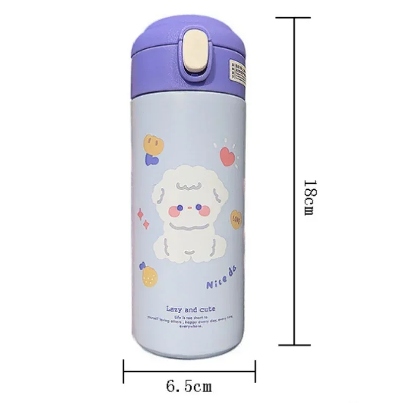 ترمس من الفولاذ المقاوم للصدأ قارورة مفرغة ، كوب قش إبداعي ، زجاجة ماء عازلة للحرارة ، هدية عملية لطيفة عن من من من من من من من الخارج