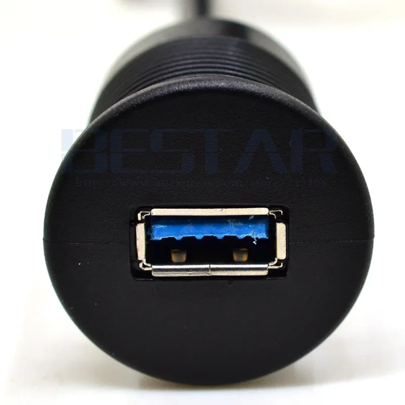 Cavo di prolunga per montaggio su auto da incasso USB 3.0 AUX da 3 piedi per pannello cruscotto moto barca camion auto 1M