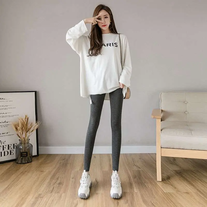 

Modl Ninepoint Women's Leggings Thin Material Nine-Foot Pants Spring Collection Large Size Available Ladies Trousers