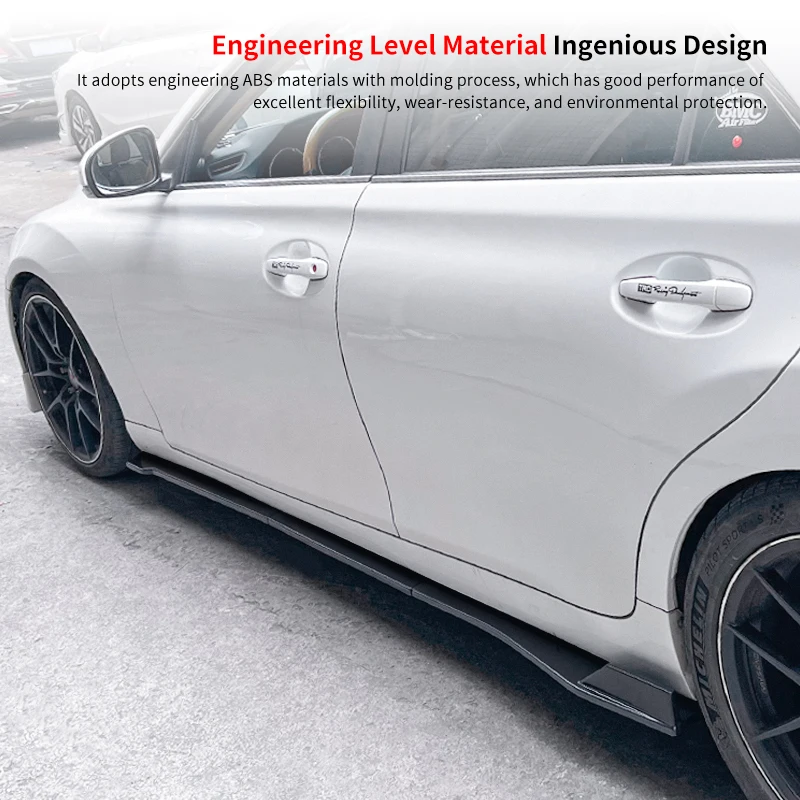 

For Toyota Reiz MARK X 2010-2019 Car Accessories Side Skirts Extensions Bumper Door Lip Splitters Winglet ABS Scratch Protector