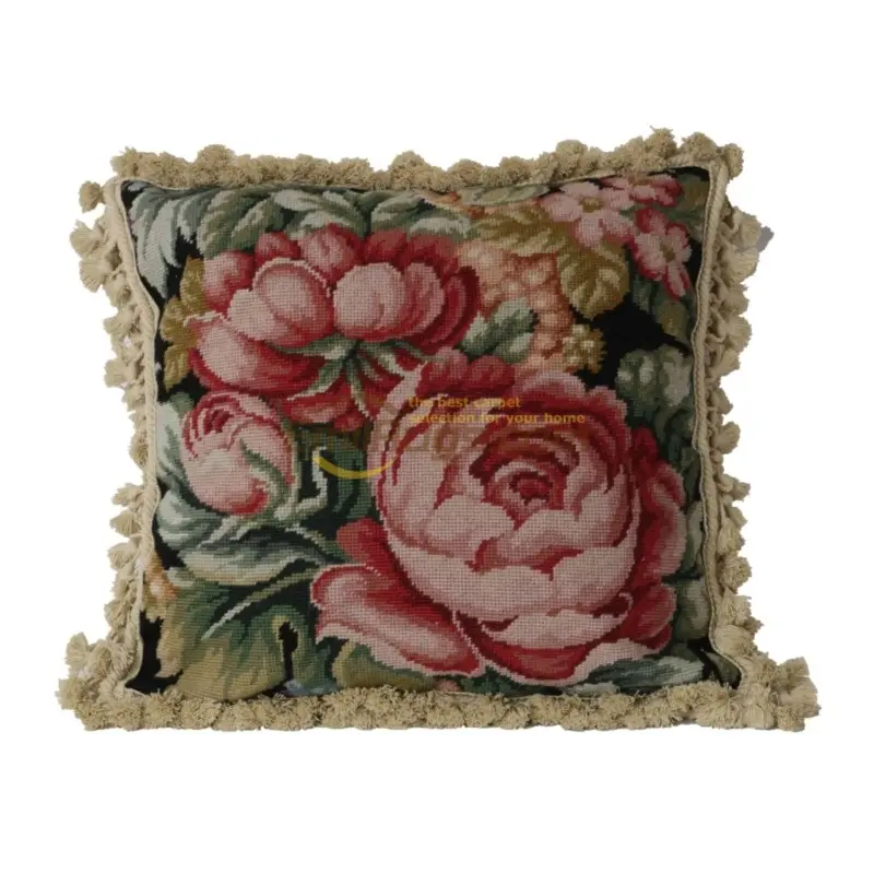 

Collect the needlepoint floss pillow sitting room national woven pillow embroidery flower American Oriental