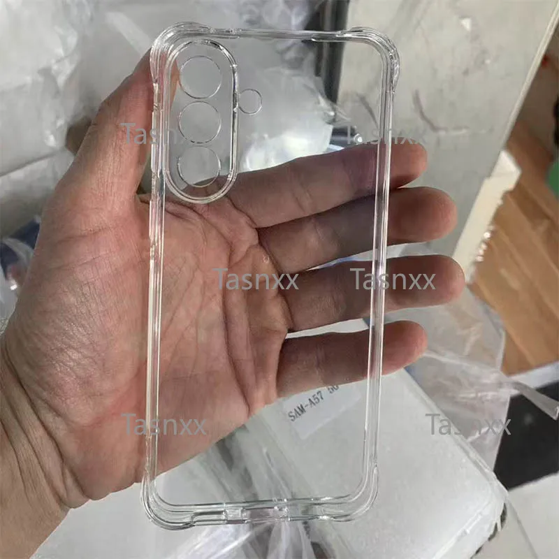For Samsung A57 A37 A07 A56 A36 A26 A55 A35 A54 A34 Slim Soft TPU Silicone Transparent Case Shockproof Back Cover -No Yellowing