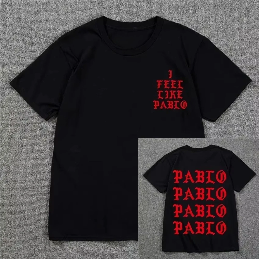 2026 New Kanye West Pablo T Shirt Women I Feel Like Paul Print T-shirt Season Sporty T-Shirt Hip Hop Social Club Rapper Tee Top
