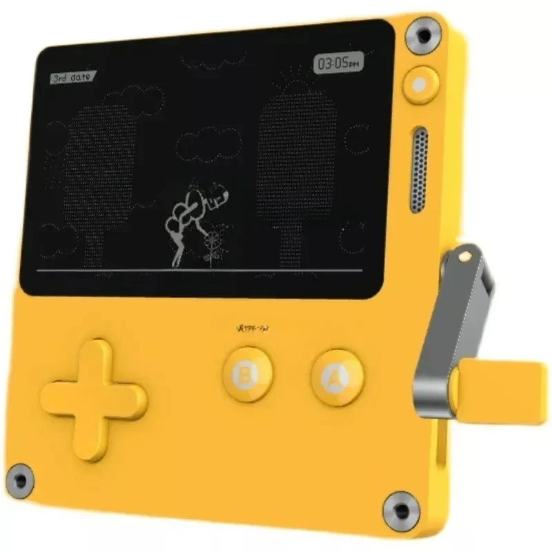 New 2.7-inch panic playback date retro mini manual crank creative new American version handheld game console/game case