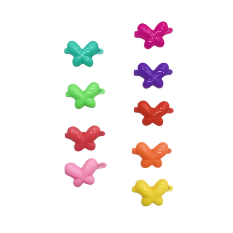 Cartoon Children's Accessories Colorful Heart Bow Tie Princess Hair Clip