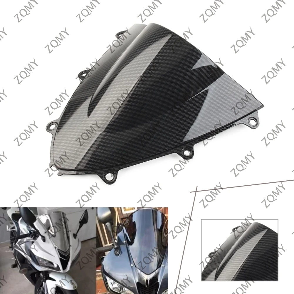 New Motorcycle Double Bubble Windshield Carbon Fiber ABS Wind Shield for Honda CBR 1000 RR Fireblade 2008 2009 2010 2011