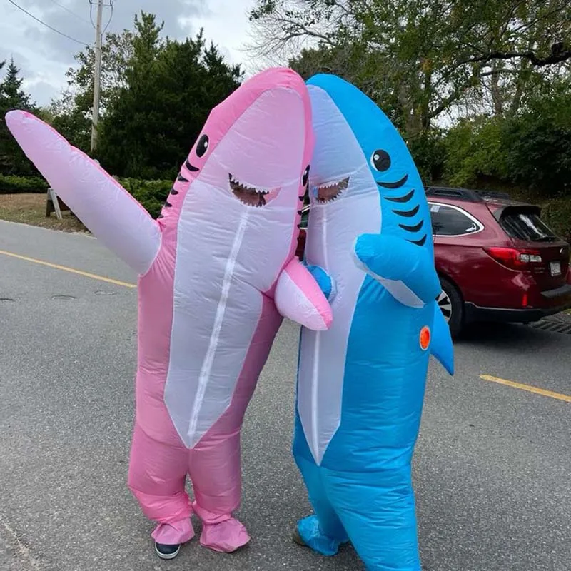 

Shark Inflatable Suit Adult Cosplay Shark Inflatable Suit Halloween Carnival Animal Themed Party Funny Costumes Props