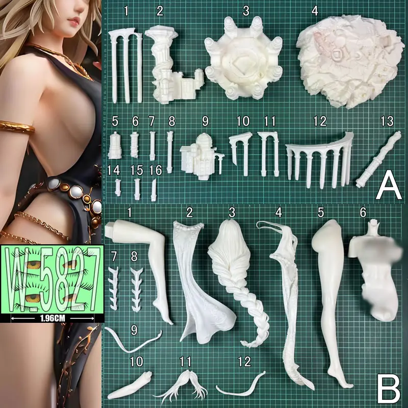 (In Stock) (W_5827) 1/4 Game Character Queen Marika Unpainted Unassembled GK Figure Garage Kit White Resin Model Kit