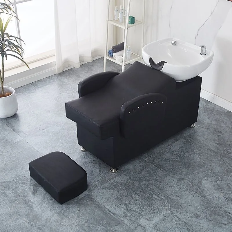 Shampoo bed, hair salon ceramic basin, hair treatment shampoo bed, special shampoo bed for barber shop