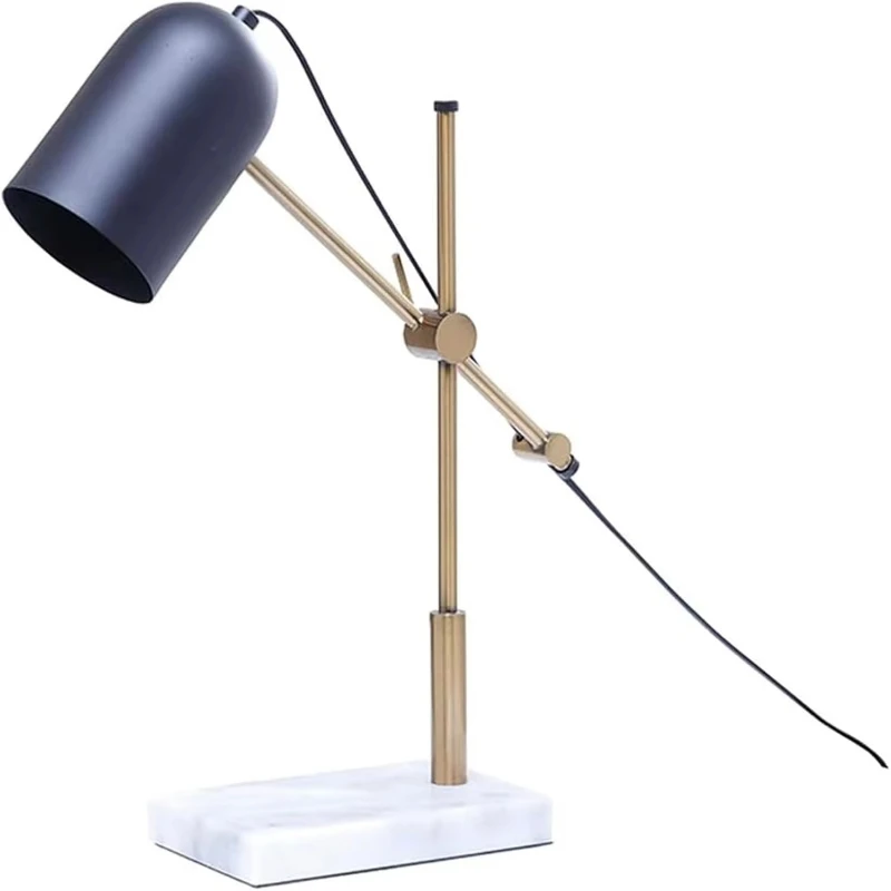 

Modern minimalist Nordic study desk lamp living room bedroom model iron marble luminous desk lamp