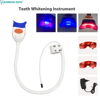 3colour teeth whitening machine bleaching accelerator device clipped onto dental chair dentistry tool with screen