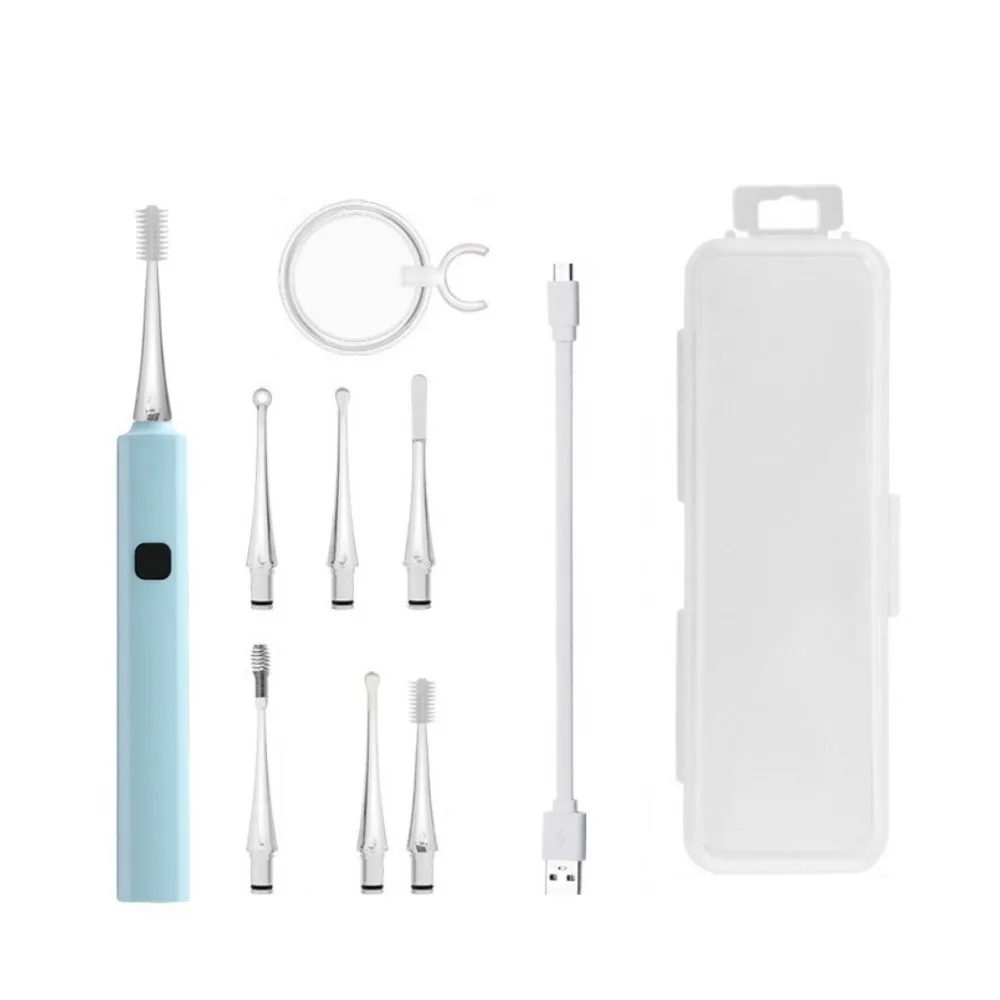 

LED Light Baby Ear Cleaner 360 Degree Rotating Soft Luminous Ear Curette USB Charging with Magnifying Ear Wax Removal Tool