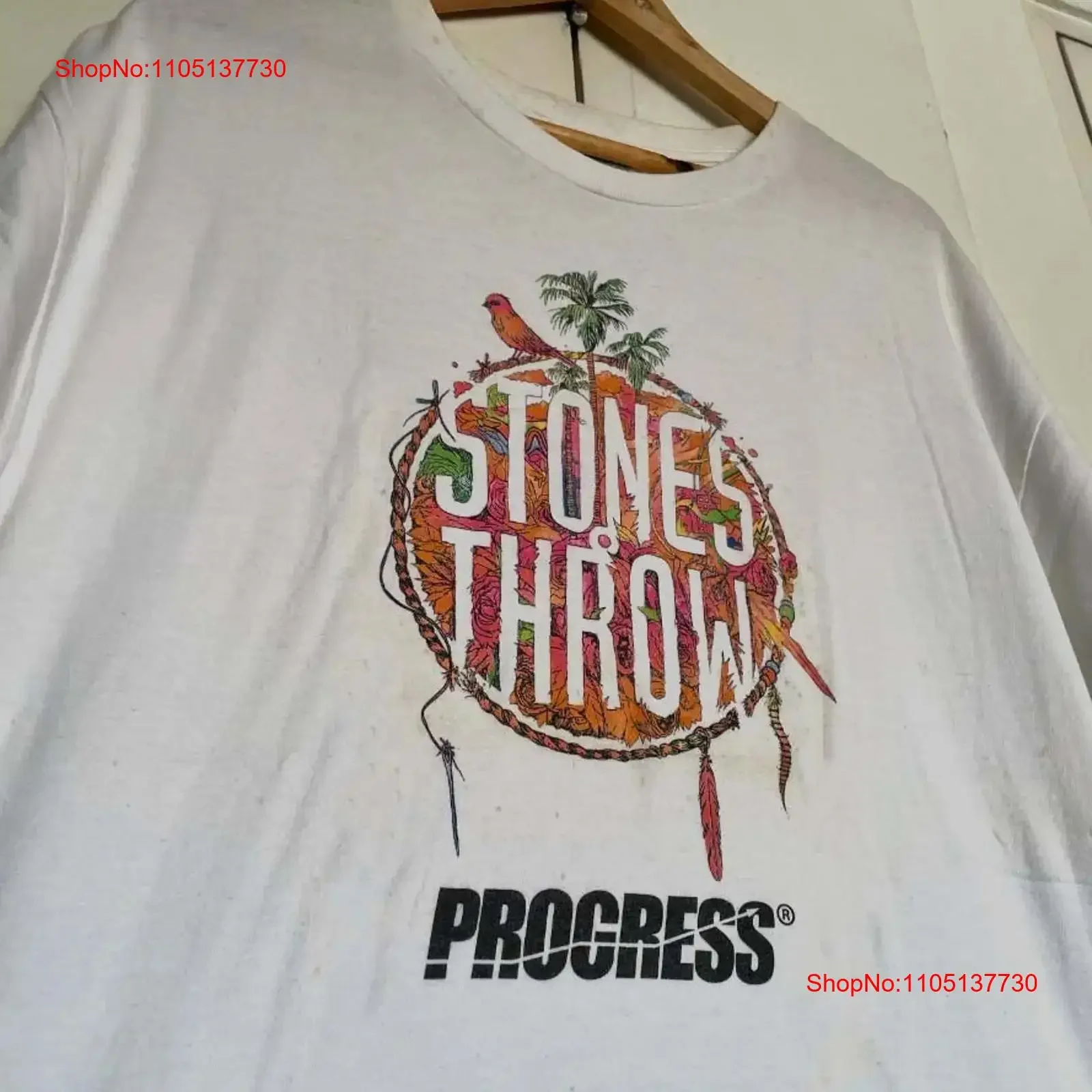 RARE Stones Throw x Progress T shirt Reprint Fan Size S 4XL vintage Washed Breathable Comfortable Stretched Stylish Slightly
