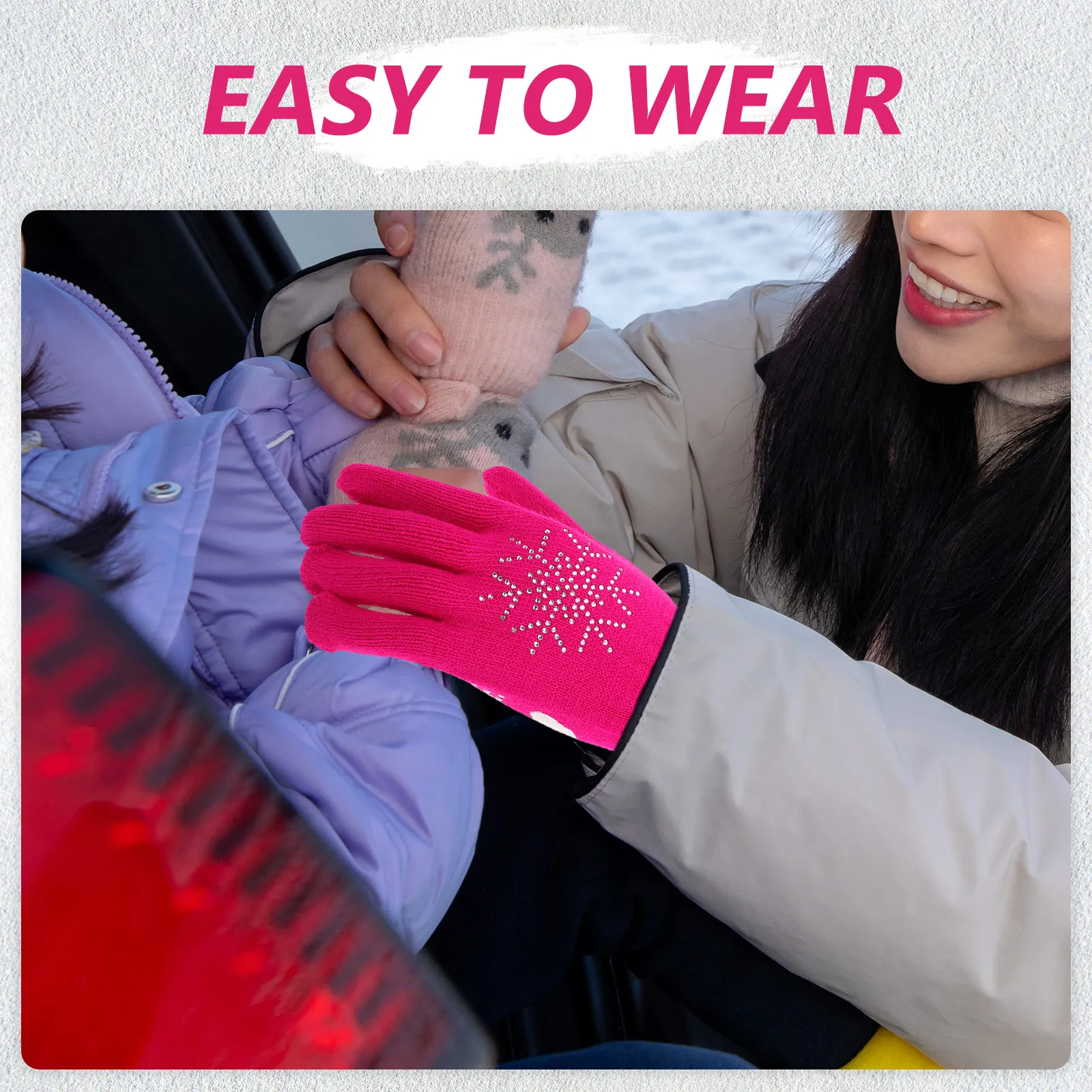 

1 Pair Ice Skating Gloves Women Non Slip Thickened Palm Figure Skating Accessories Youth Practice Protective Gloves