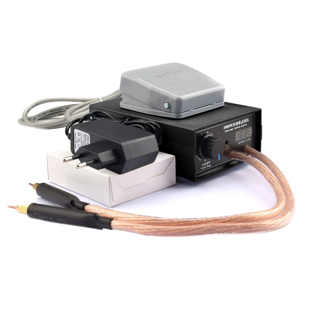 8000W Spot Welder Portable Adjustable Mini Spot Welding 0.3mm for 18650 Battery Spot Welder 1200A DIY Spot Machine Tool Kits